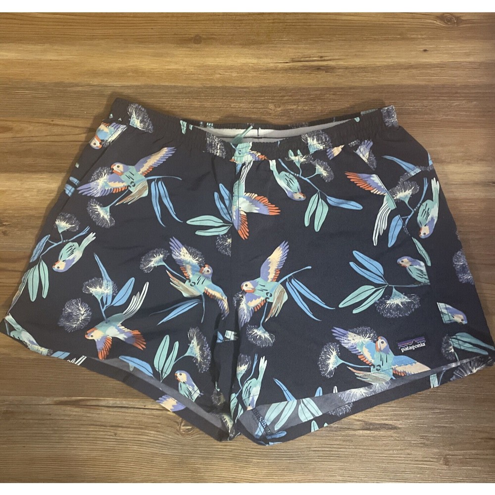 Patagonia Women's Baggies Shorts 4" Medium Bird Pattern